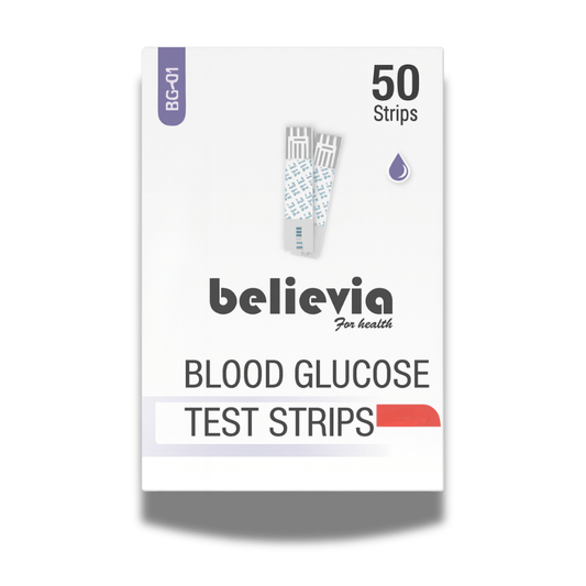 Believia Blood Glucose Test Strips 50 Pack